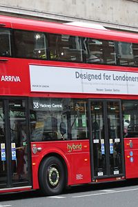 A modern bus in London