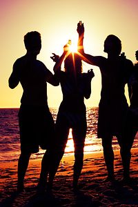 Party am Strand