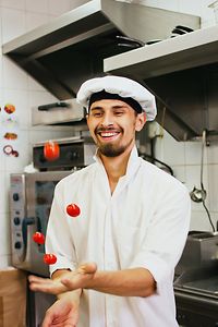 Chef mit Spaß