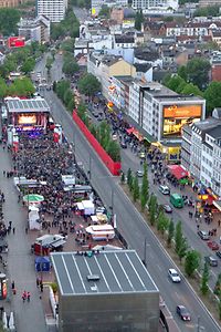Spielbudenplatz Aerial View