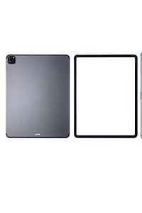Tablet-Vorder- und Rückseite